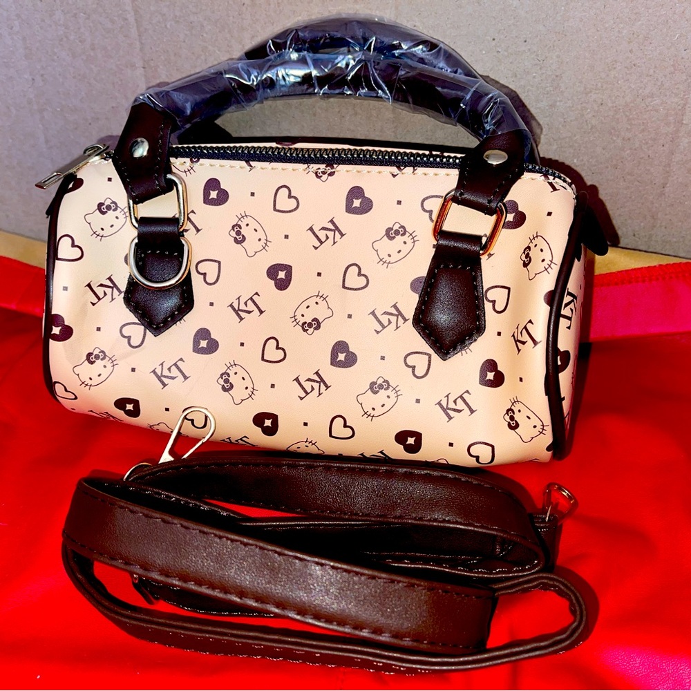 Hello Kitty “Lux Inspired” Hand/Shoulder Bag w Removable Strap. NIP